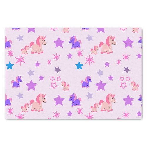 Tissue Paper Unicorns and Stars