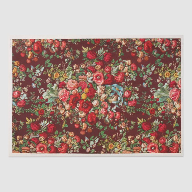 TISSUE PAPER : VINTAGE CHINTZ PATTERN (Front)