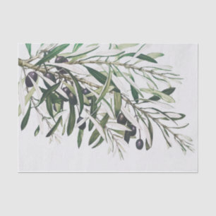 TISSUE PAPER : VINTAGE CHRISTMAS : OLIVE BRANCH