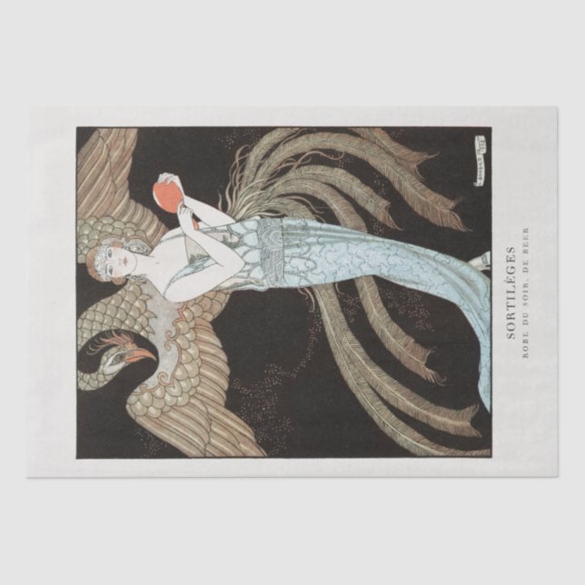 TISSUE PAPER : VINTAGE POSTER :GEORGE BARBIER (Front)