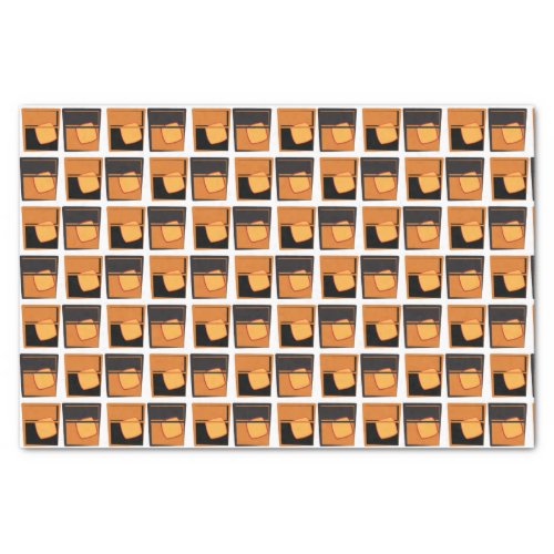 Tissue paper _Whiskey Glasses gold and black 