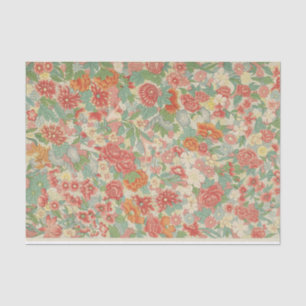 Tissue Paper William Morris Floral Orange