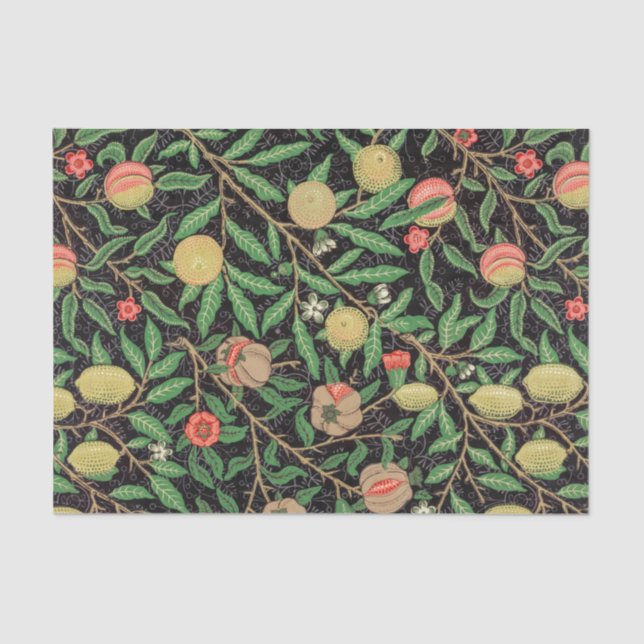 TISSUE PAPER : WILLIAM MORRIS : POMEGRANATE (Front)