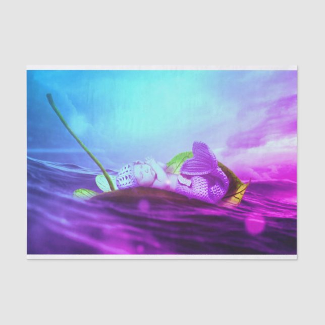 Tissue Paper with Baby Mermaid (Front)