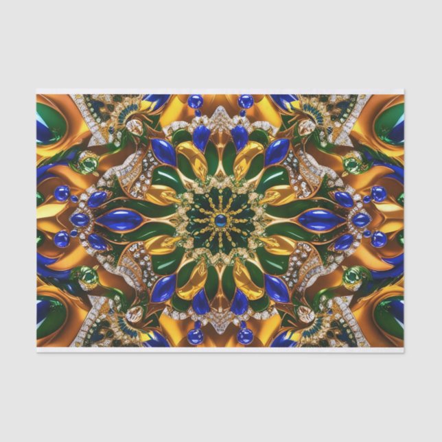 Tissue paper with Brazil colors design (Front)