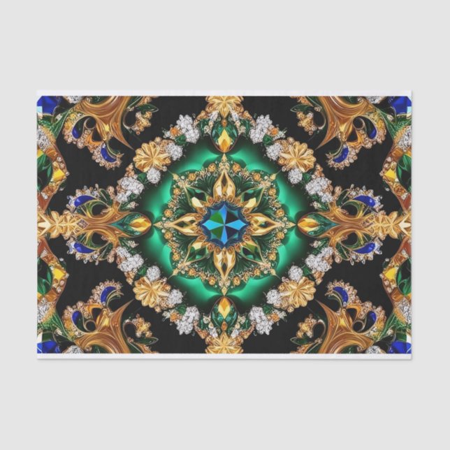Tissue paper with Brazilian colors design (Front)