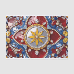 Tissue paper with Colombian colors design