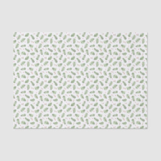 Tissue paper with handmade watercolor pattern