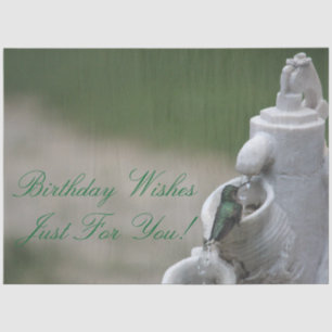 Tissue Paper With Hummingbird