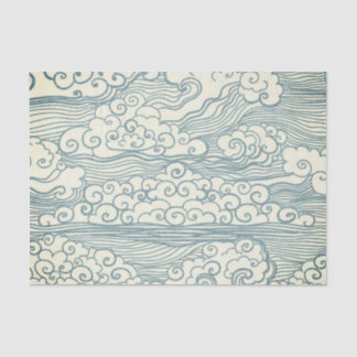 TISSUE PAPER WITH JAPANESE CLOUDS