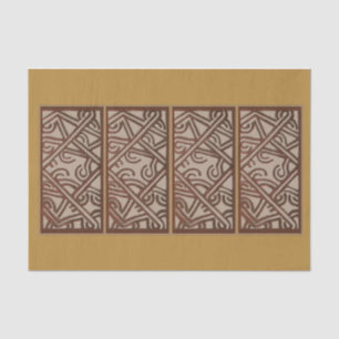 Tissue Paper with Unique Gold Design