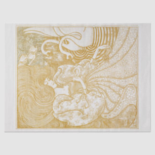 TISSUE PAPER : WOMAN WITH SWANS : JAN TOOROP  1894