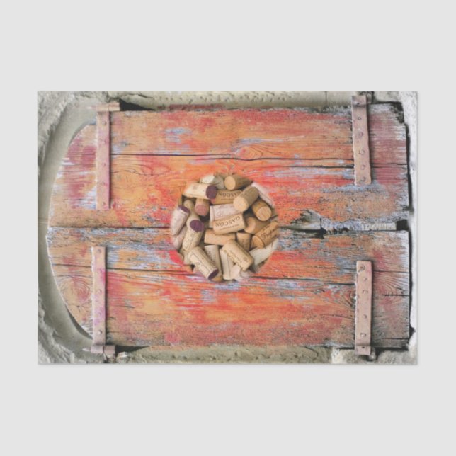 Tissue Paper Wood Corks (Front)