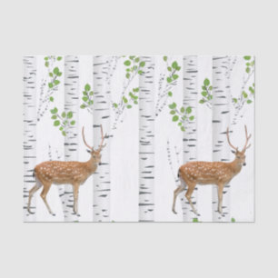 Tissue Paper Wrapping Deer Doe Buck Woodland Hunti