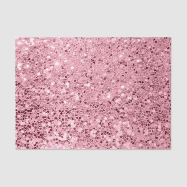 Tissue Paper Wrapping Rose Gold Glitter (Front)