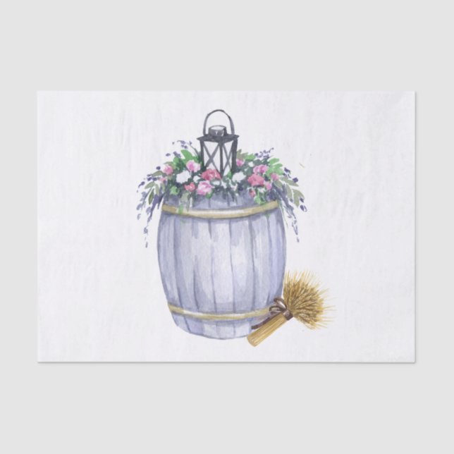 Tissue Paper Wrapping Summer Country Wedding Rusti (Front)