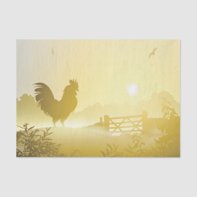 Tissue Paper Wrapping Sunny Morning Farm Country R (Front)