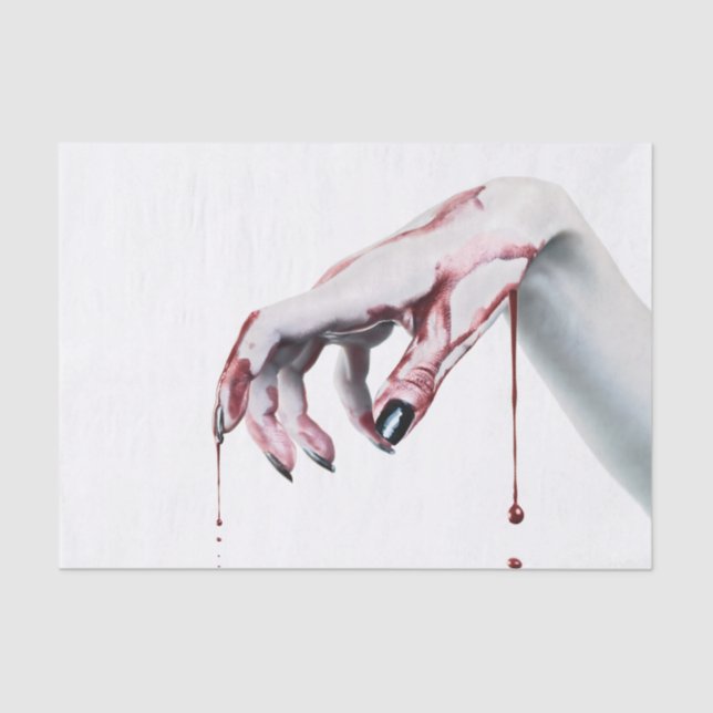 Tissue Paper Wrapping zombie blood drip vampire Go (Front)