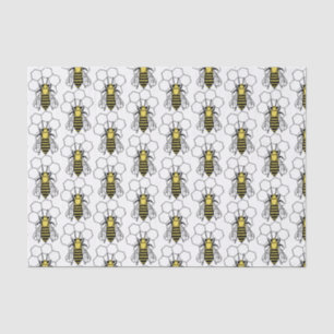 Tissue Paper - Yellow and Black Bees