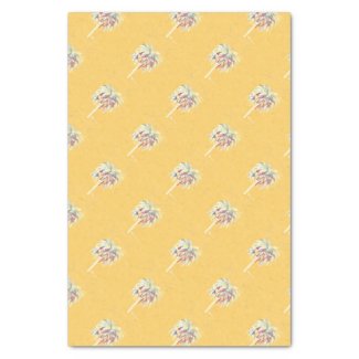 Tissue Paper- Yellow Palm Tree Tissue Paper