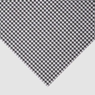 Tissue Sheets, Black White Houndstooth Pattern Paper