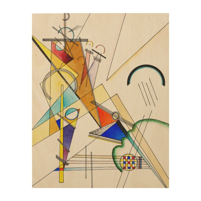 Tissue, W. Kandinsky Wood Wall Art (Front)