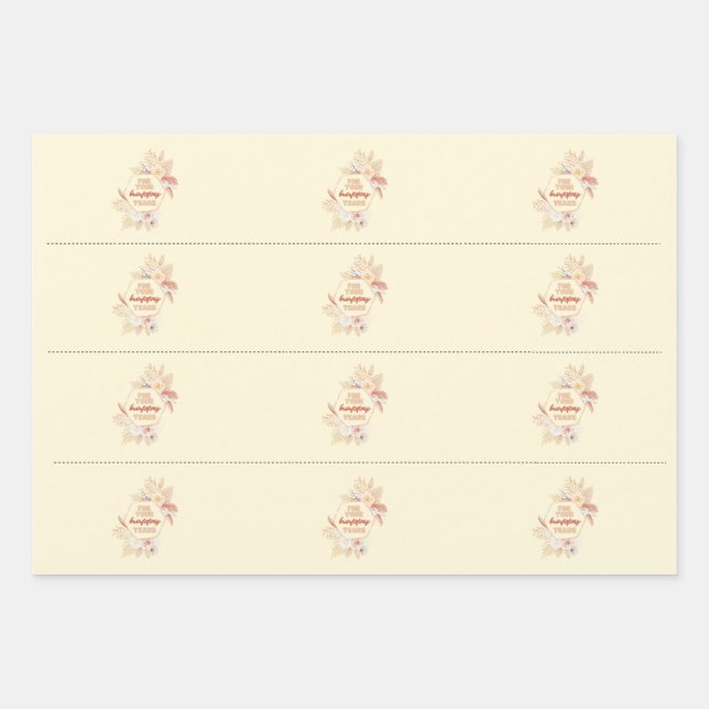 Tissue Wrapping Paper Happy Tears (Front 2)