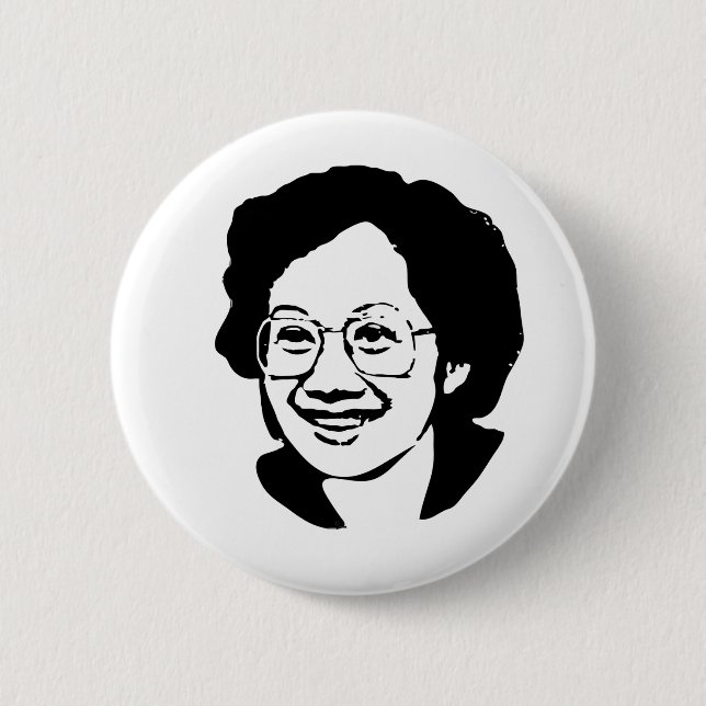 Tita Cory Aquino Pinback Button (Front)