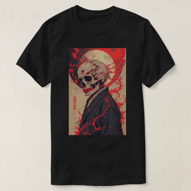 Titan Attack Japanese Anime Skull Reaper Gothic 02 T-Shirt (Design Front)