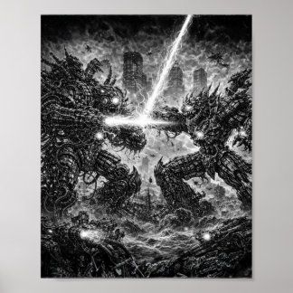 Titan Clash Robot War in the Storm Poster