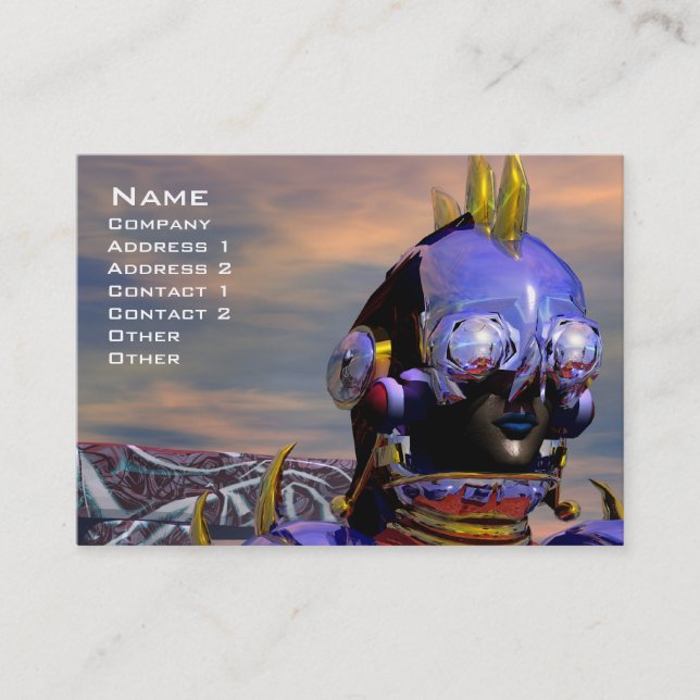 TITAN CYBORG Cybernetics,Mechanical engineer Scifi Business Card (Front)