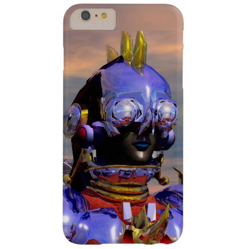 TITAN CYBORG PORTRAIT Blue Science Fiction Scifi Barely There iPhone 6 Plus Case