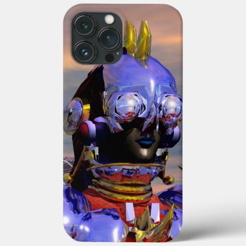 TITAN CYBORG PORTRAIT Blue Science Fiction Scifi iPhone 13 Pro Max Case