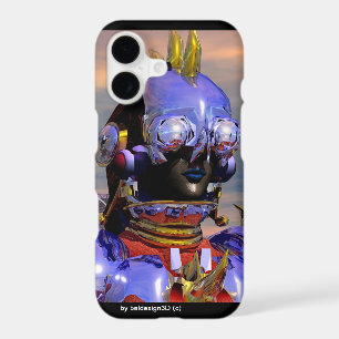 TITAN CYBORG PORTRAIT Blue Science Fiction ,Scifi iPhone 17 Case