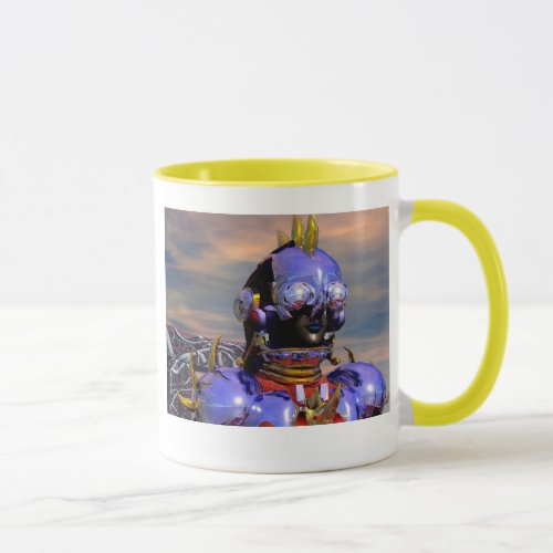 TITAN CYBORG PORTRAIT Blue Science FictionScifi Mug