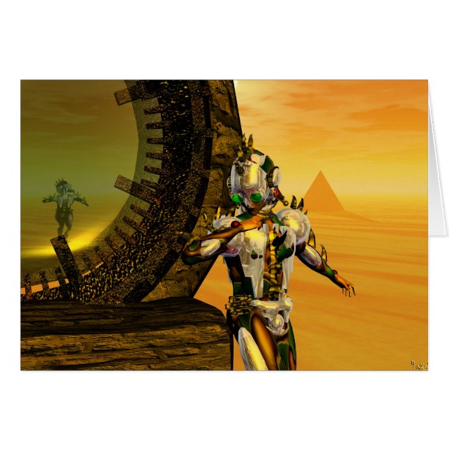 TITAN IN THE DESERT OF HYPERION CARDS (Front Horizontal)