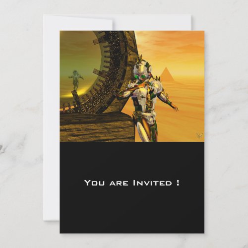 TITAN IN THE DESERT OF HYPERION INVITATION