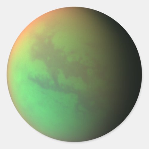 Titan Infrared Image Classic Round Sticker