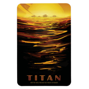 Titan largest moon of Planet Saturn Magnet