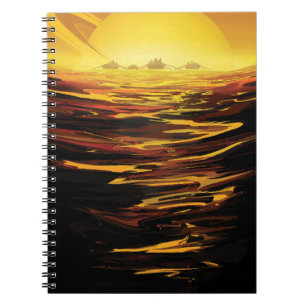 Titan largest moon of Planet Saturn Notebook