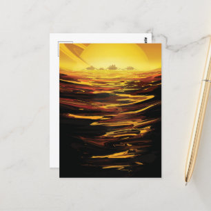 Titan largest moon of Planet Saturn Postcard