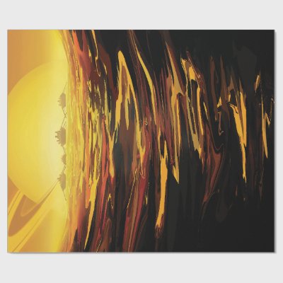 Titan largest moon of Planet Saturn Wrapping Paper