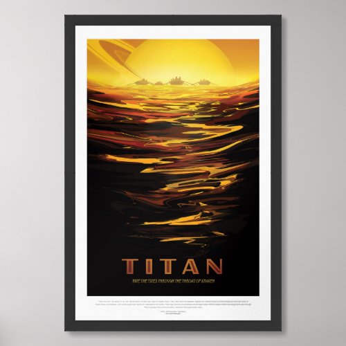 Titan  NASA Visions of the Future Framed Art