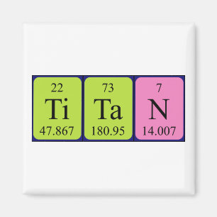 Titan periodic table name magnet