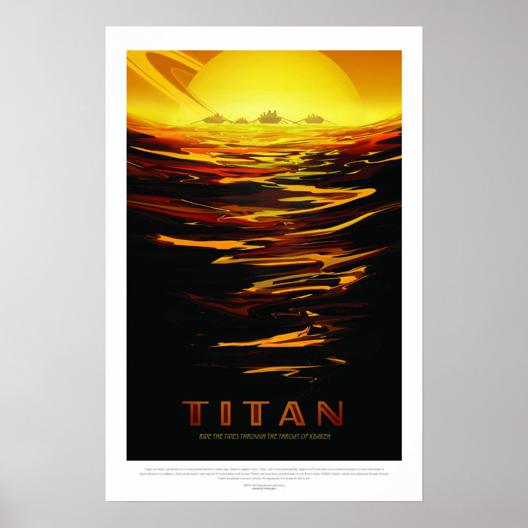 titan travel poster