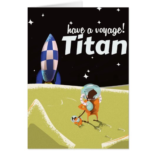Titan vintage travel poster cards (Front)