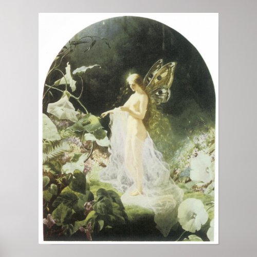 Titania 1866 Vintage Fairy Painting Poster