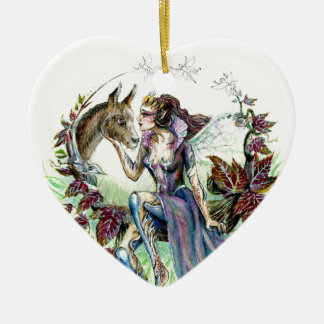 Titania and Bottom Ceramic Ornament