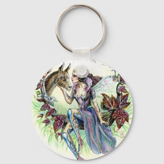 Titania and Bottom Keychain (Front)