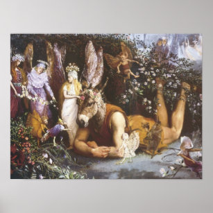 Titania and Bottom,Midsummer Night's Dream  Poster